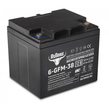 Аккумуляторная батарея RuTrike 6-GFM-38 (12V41A/H C20)